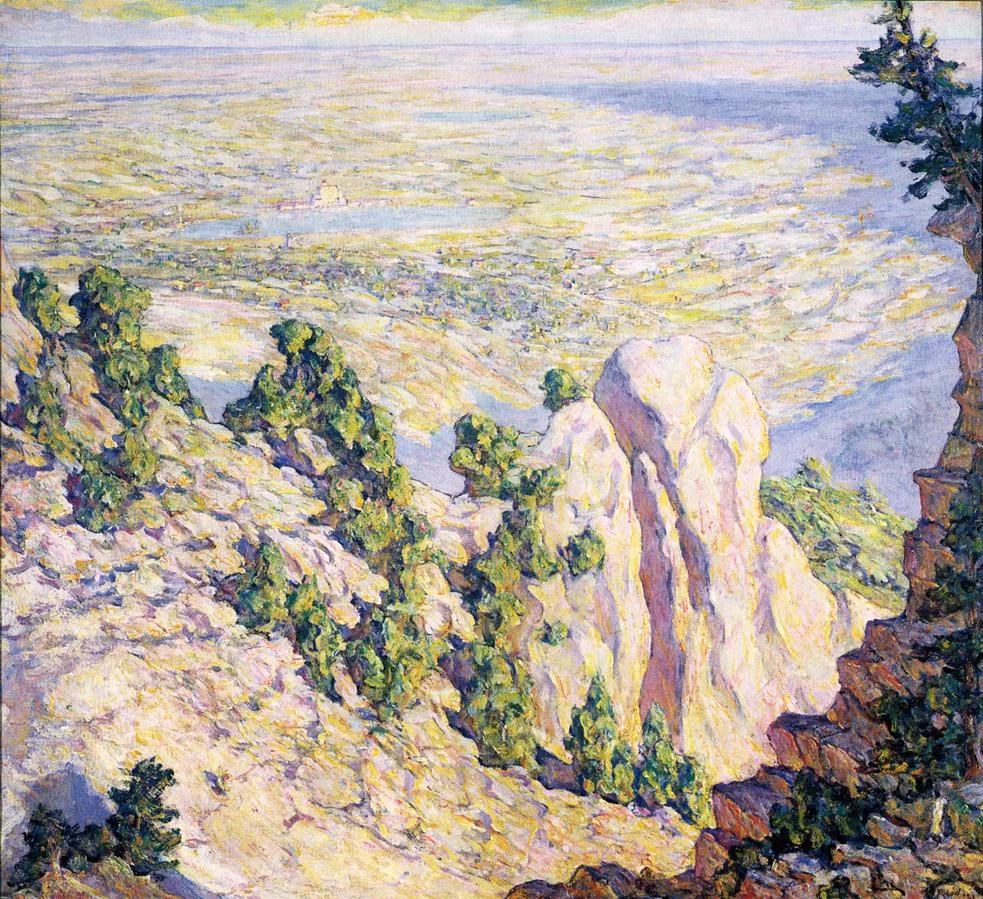 Vista dalla cima di una montagna, 1920